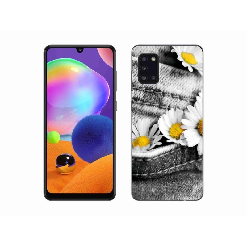 Gél tok mmCase mobiltelefonhoz Samsung Galaxy A31 - százszorszépek