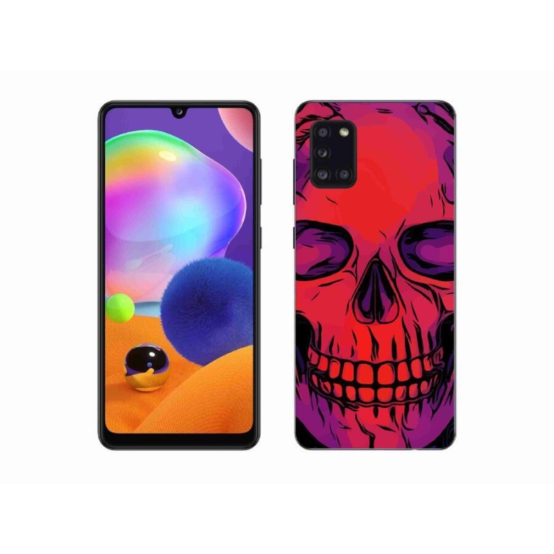 Gél tok mmCase mobiltelefonhoz Samsung Galaxy A31 - koponya