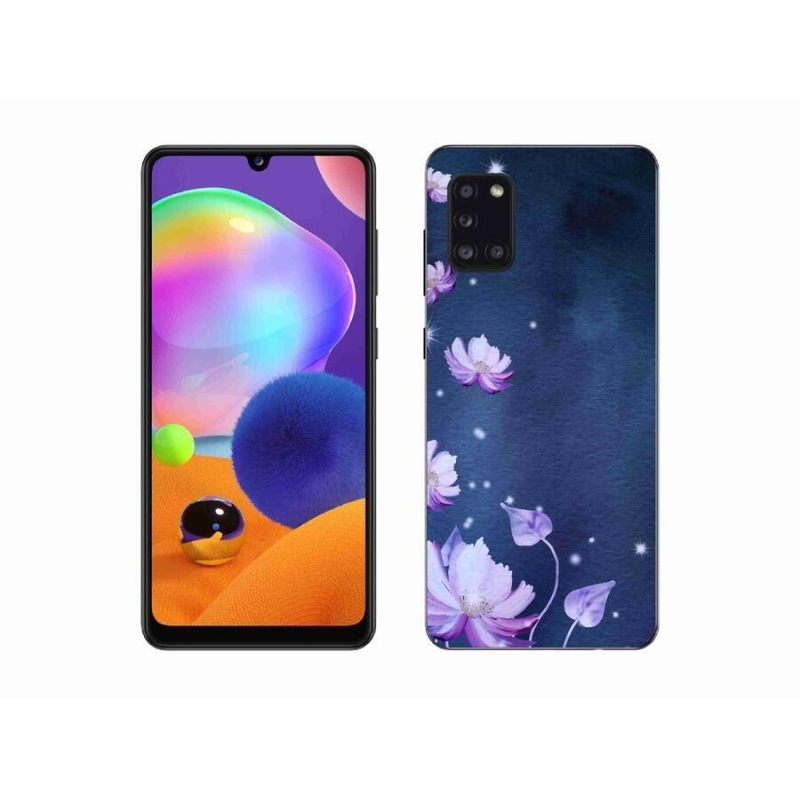 Gél tok mmCase mobiltelefonhoz Samsung Galaxy A31 - hulló virágok