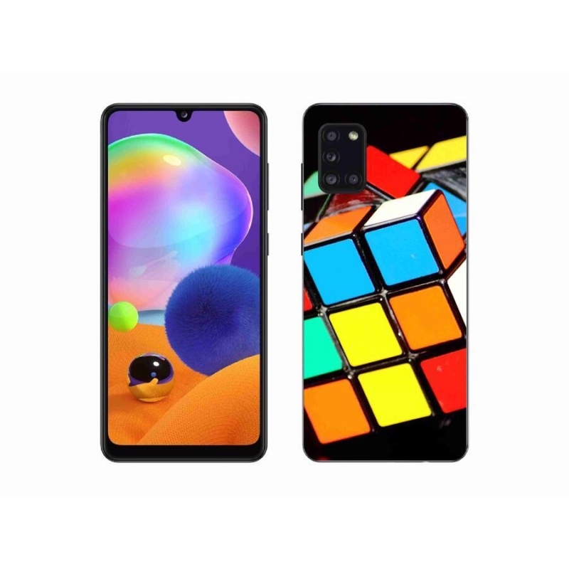 Gél tok mmCase mobiltelefonhoz Samsung Galaxy A31 - Rubik-kocka