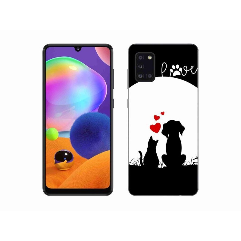 Gél tok mmCase mobiltelefonhoz Samsung Galaxy A31 - állatszerelem