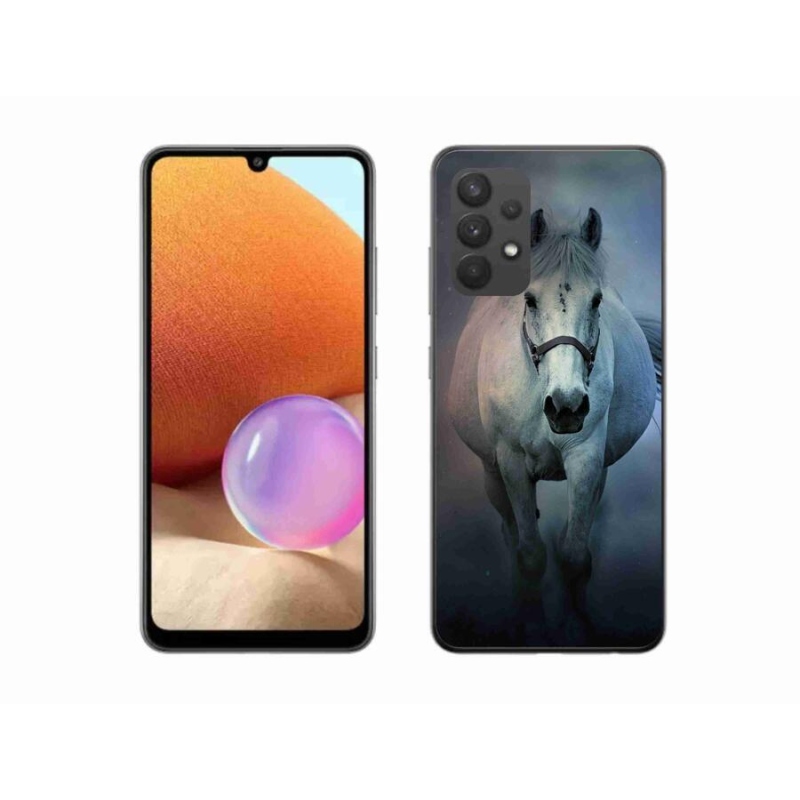 Gél tok mmCase Samsung Galaxy A32 4G - futó fehér lóhoz