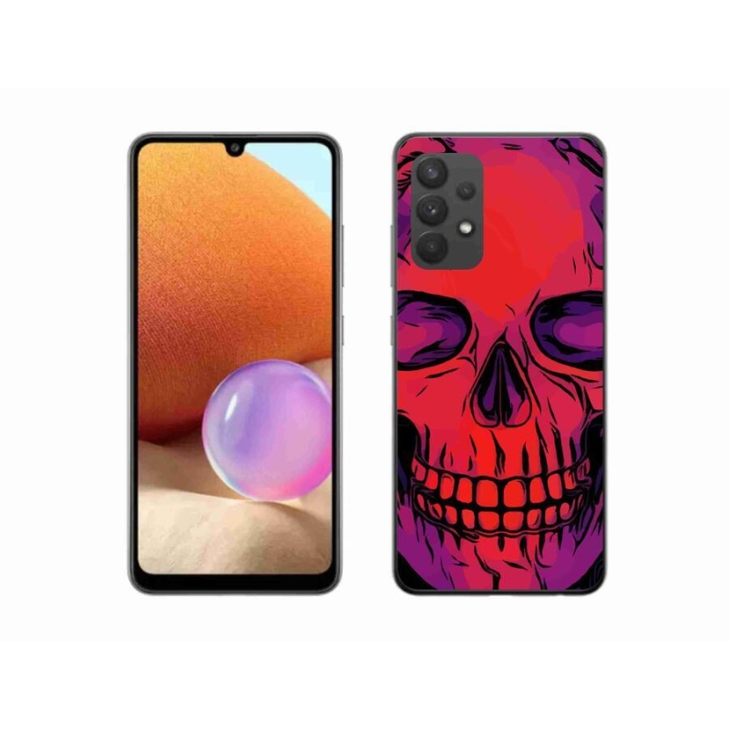 Gél tok mmCase a Samsung Galaxy A32 4G készülékhez - koponya