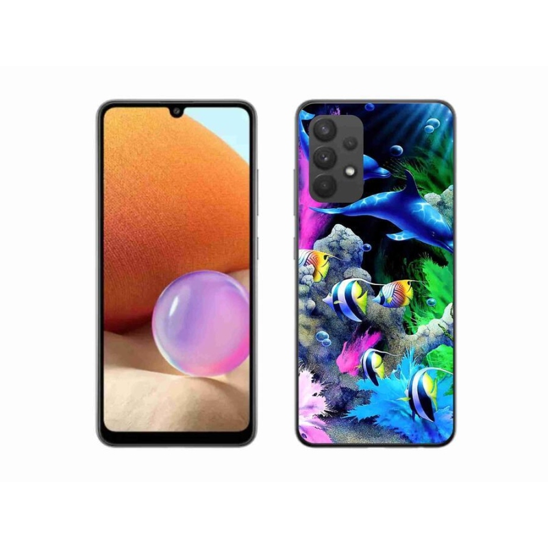Gél tok mmCase a Samsung Galaxy A32 4G készülékhez - tengeri világ