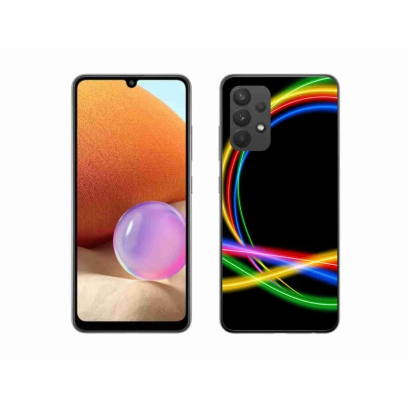 Gél tok mmCase a Samsung Galaxy A32 4G készülékhez - neon körök