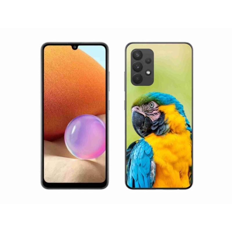 Gél tok mmCase a Samsung Galaxy A32 4G készülékhez - papagáj ara 2
