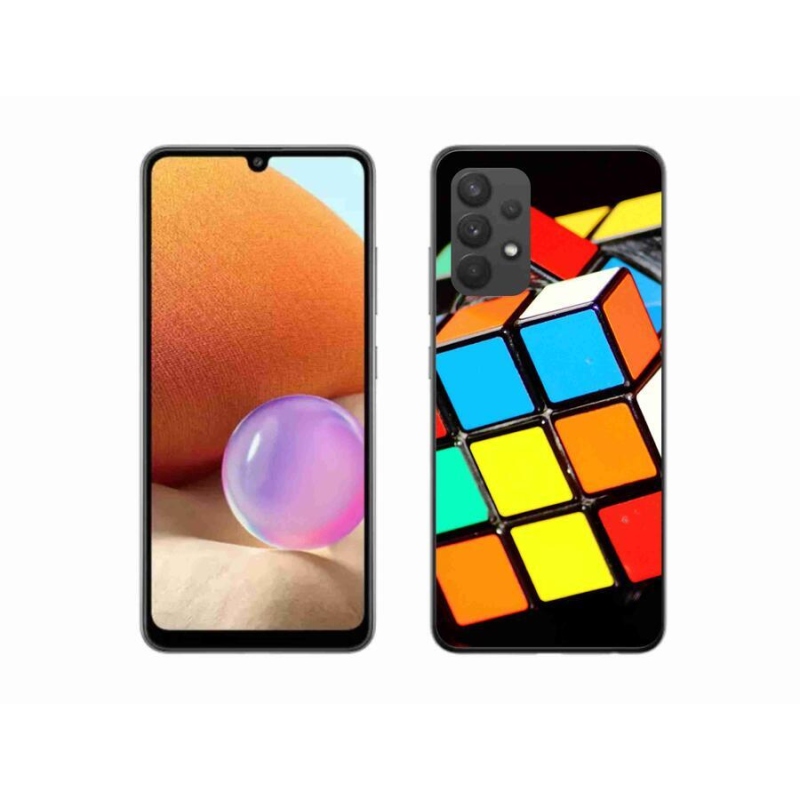 Gél tok mmCase Samsung Galaxy A32 4G - Rubik-kocka Samsung Galaxy A32 4G-hez
