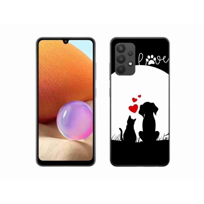 Gél tok mmCase Samsung Galaxy A32 4G - állati szeretet