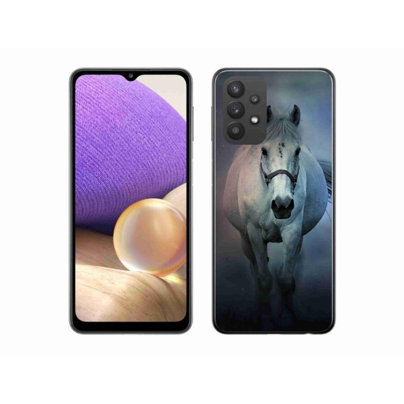 Gél tok mmCase Samsung Galaxy A32 5G - futó fehér lóhoz