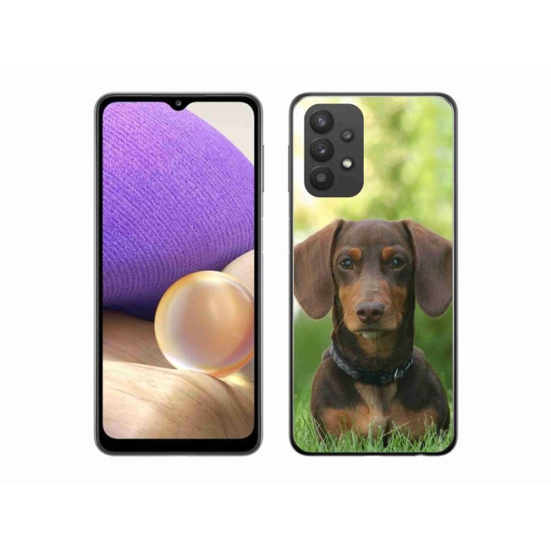 Gél tok mmCase a Samsung Galaxy A32 5G készülékhez - barna tacskó