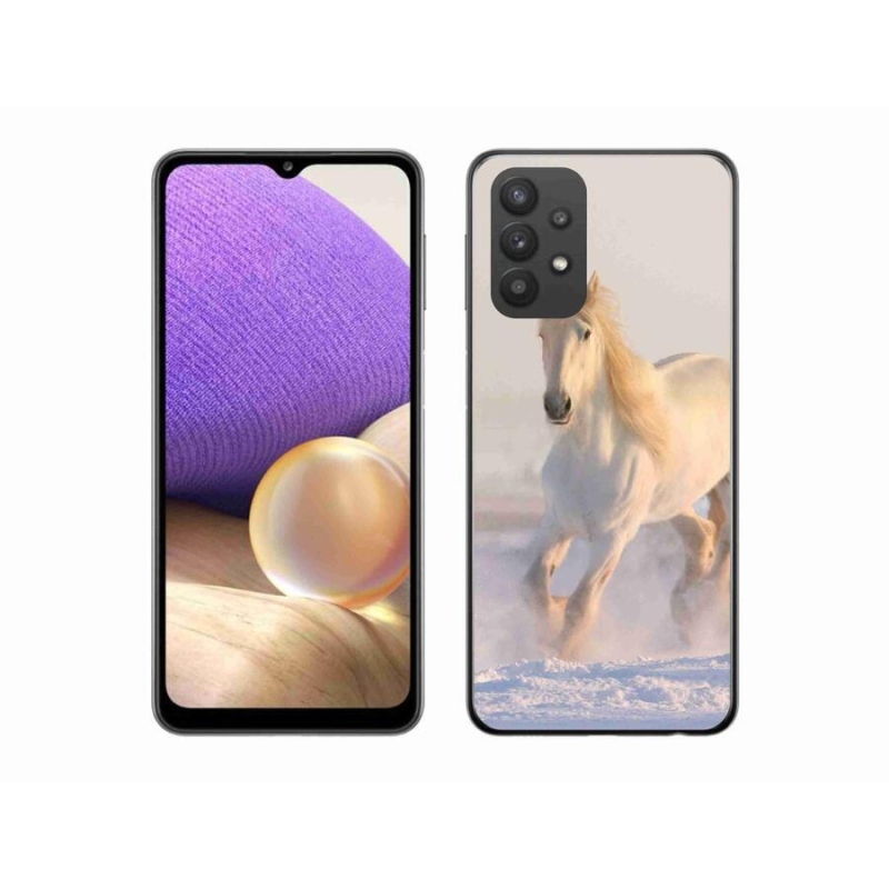 Gél tok mmCase a Samsung Galaxy A32 5G készülékhez - ló a hóban