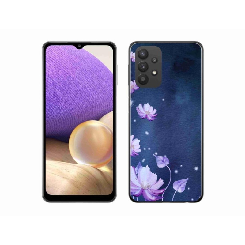 Gél tok mmCase mobiltelefonhoz Samsung Galaxy A32 5G - hulló virágok