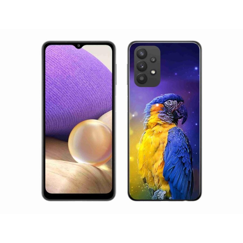 Gél tok mmCase a Samsung Galaxy A32 5G készülékhez - papagáj ara 1