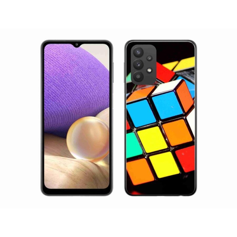 Gél tok mmCase Samsung Galaxy A32 5G - Rubik-kocka Samsung Galaxy A32 5G-hez