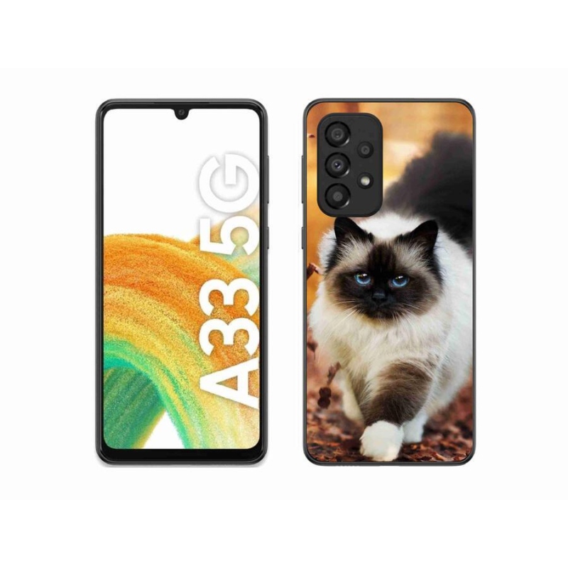 Gél tok mmCase a Samsung Galaxy A33 5G készülékhez - macska
