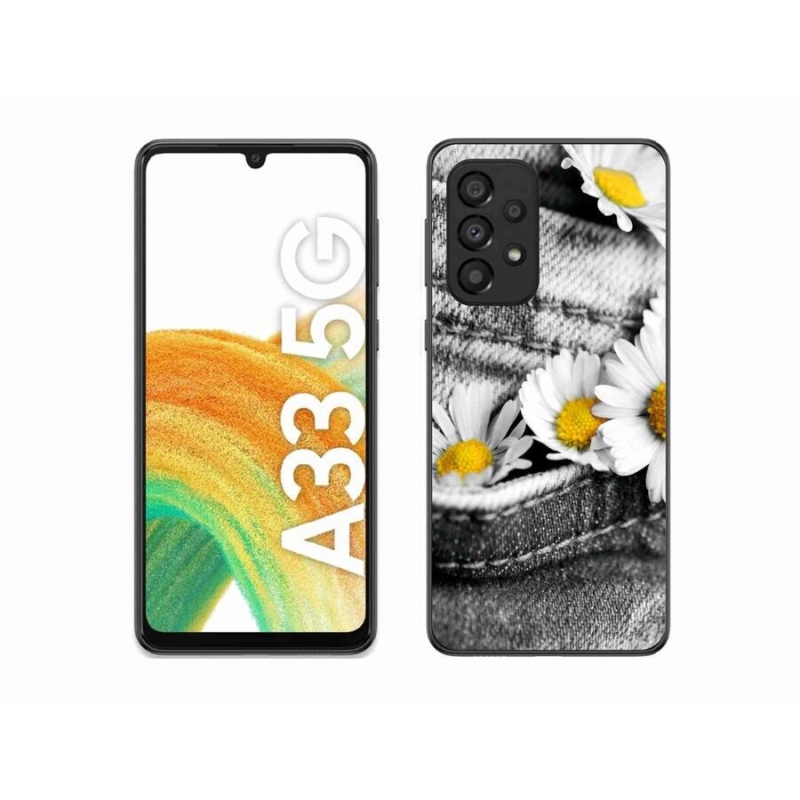 Gél tok mmCase mobiltelefonhoz Samsung Galaxy A33 5G - százszorszépek