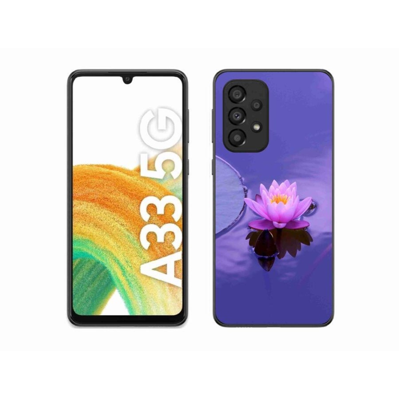 Gél tok mmCase a mobil Samsung Galaxy A33 5G - virág a vízen