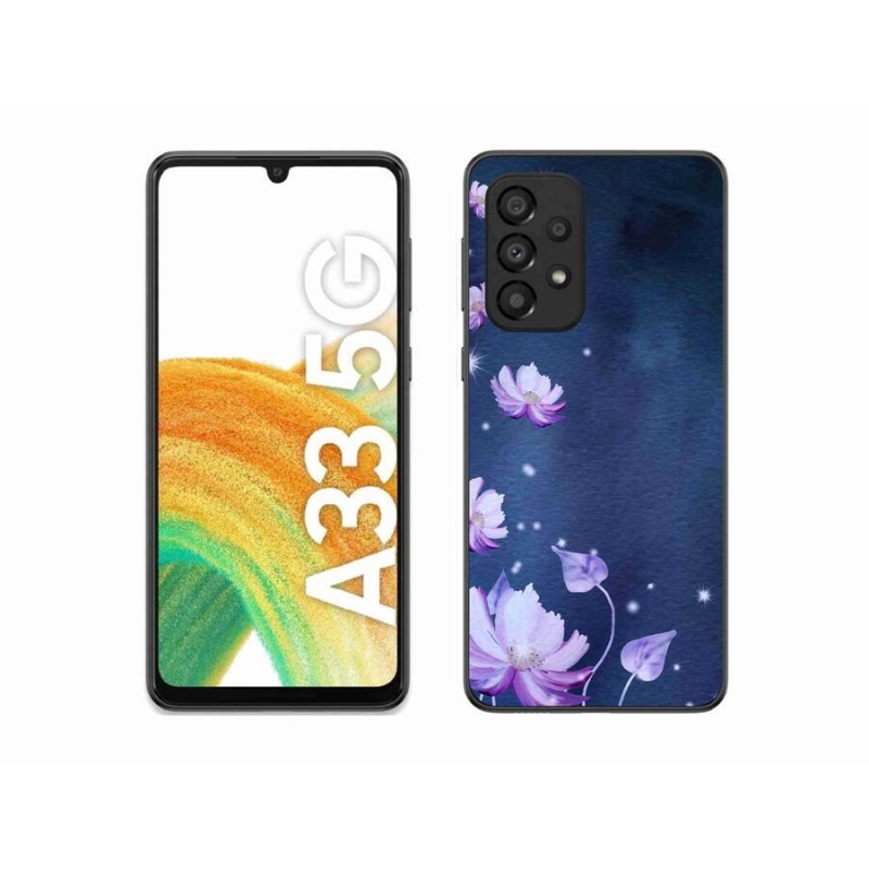 Gél tok mmCase mobiltelefonhoz Samsung Galaxy A33 5G - hulló virágok