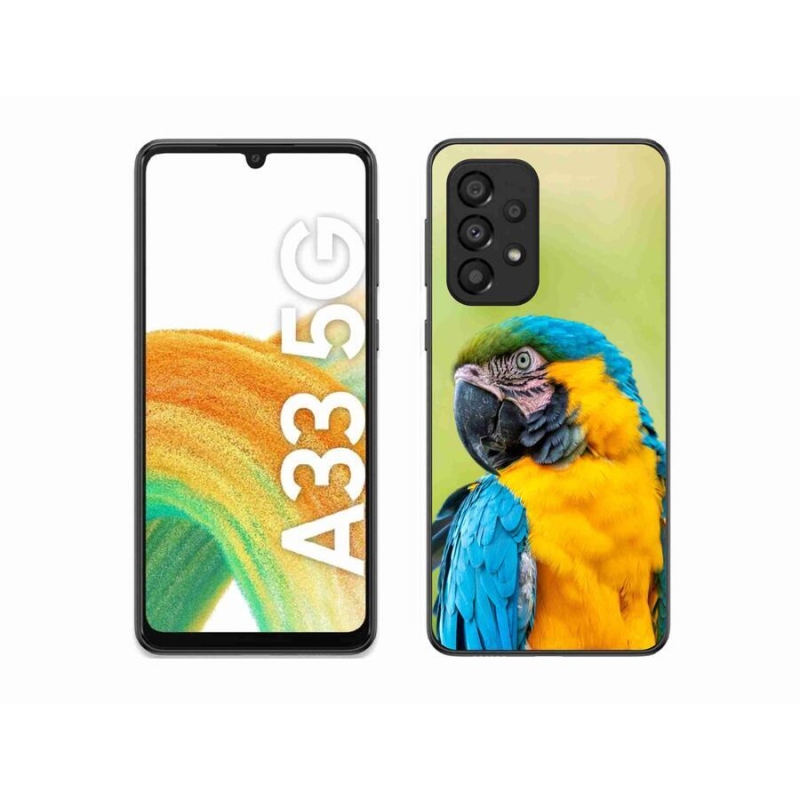 Gél tok mmCase a Samsung Galaxy A33 5G készülékhez - papagáj ara 2
