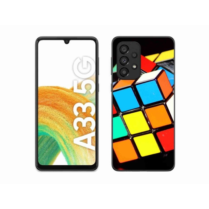 Gél tok mmCase Samsung Galaxy A33 5G - Rubik-kocka Samsung Galaxy A33 5G-hez