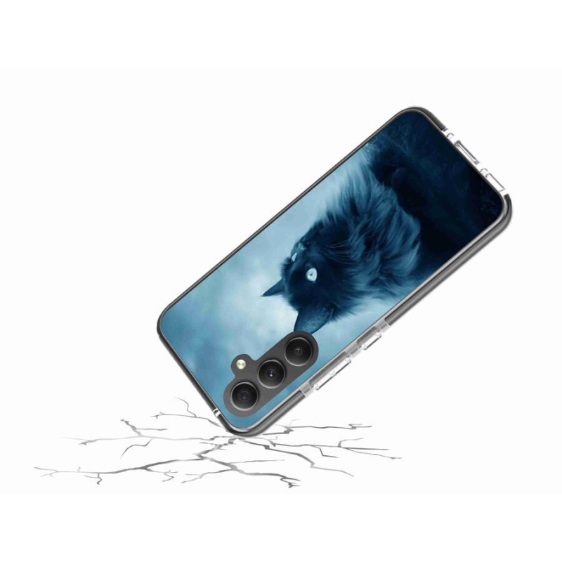 Gél tok mmCase Samsung Galaxy A34 5G - fekete macska 1