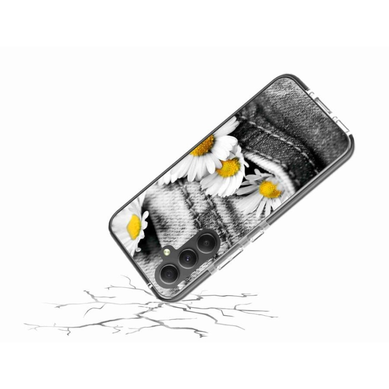 Gél tok mmCase mobiltelefonhoz Samsung Galaxy A34 5G - százszorszépek