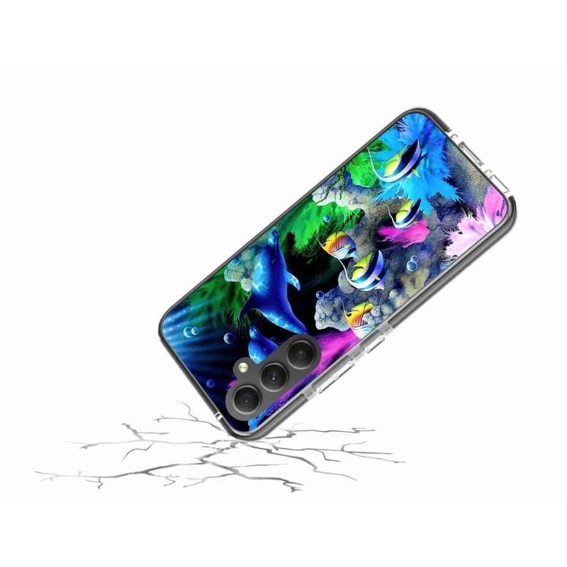 Gél tok mmCase a Samsung Galaxy A34 5G készülékhez - tengeri világ