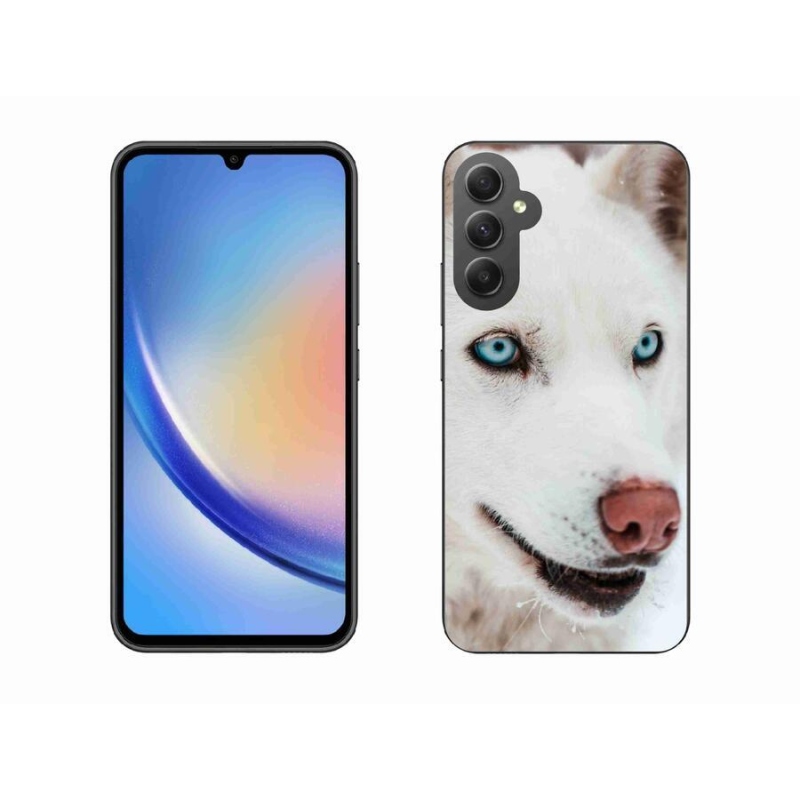 Gél tok mmCase a Samsung Galaxy A34 5G készülékhez - kutyaszemmel nézve