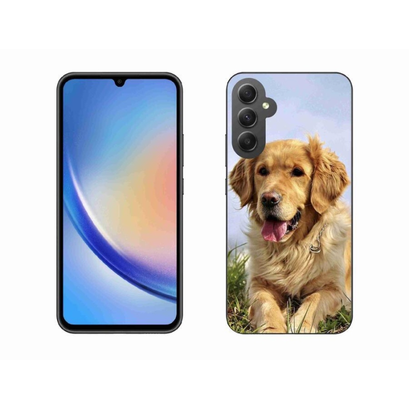 Gél tok mmCase a Samsung Galaxy A34 5G készülékhez - arany retriever