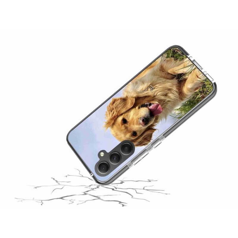 Gél tok mmCase a Samsung Galaxy A34 5G készülékhez - arany retriever