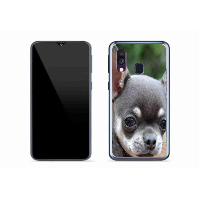 Gél tok mmCase mobiltelefonhoz Samsung Galaxy A40 - chihuahua