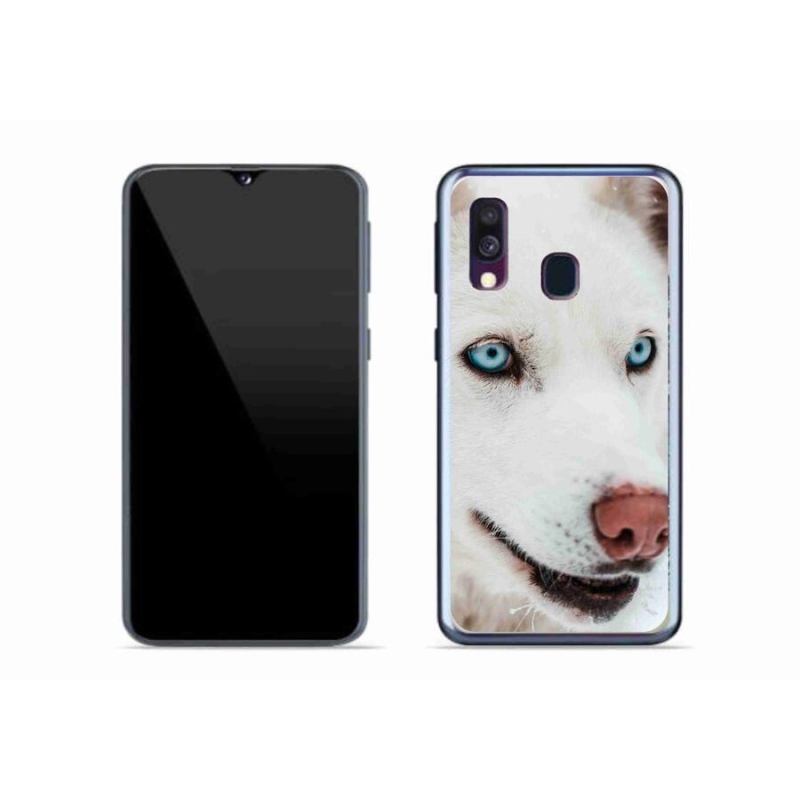 Gél tok mmCase a Samsung Galaxy A40 készülékhez - kutyaszemmel nézve