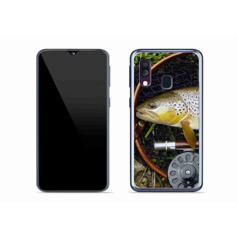 Gél tok mmCase mobiltelefonhoz Samsung Galaxy A40 - pisztráng 2