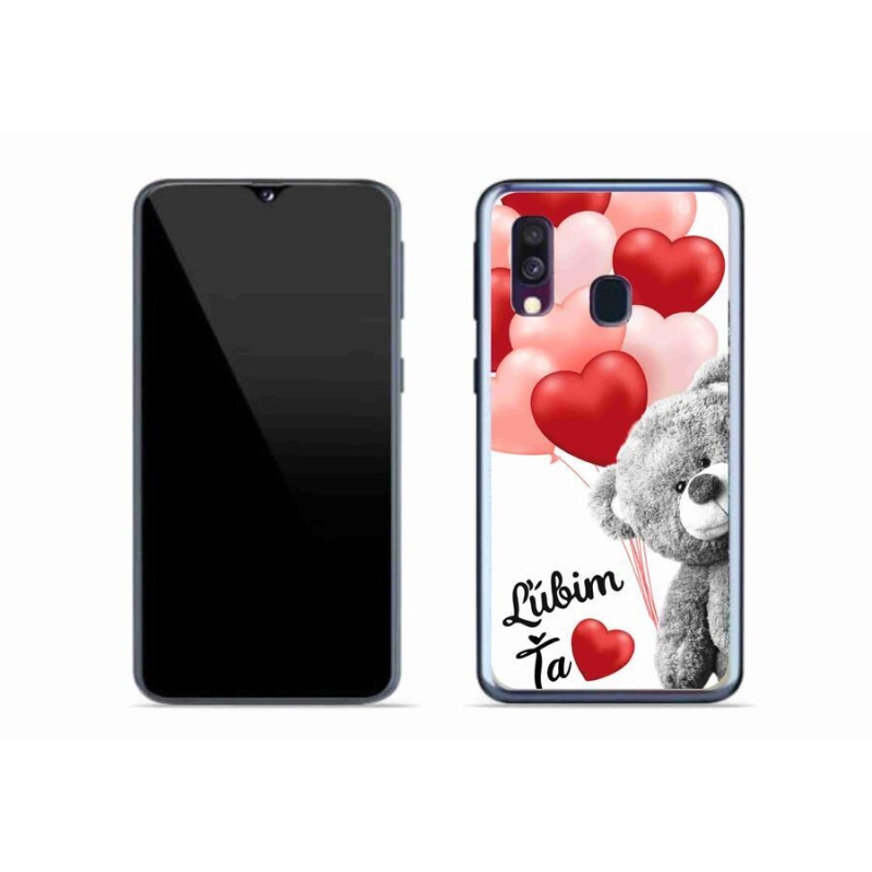 Gél tok mmCase mobiltelefonhoz Samsung Galaxy A40 - I love you en