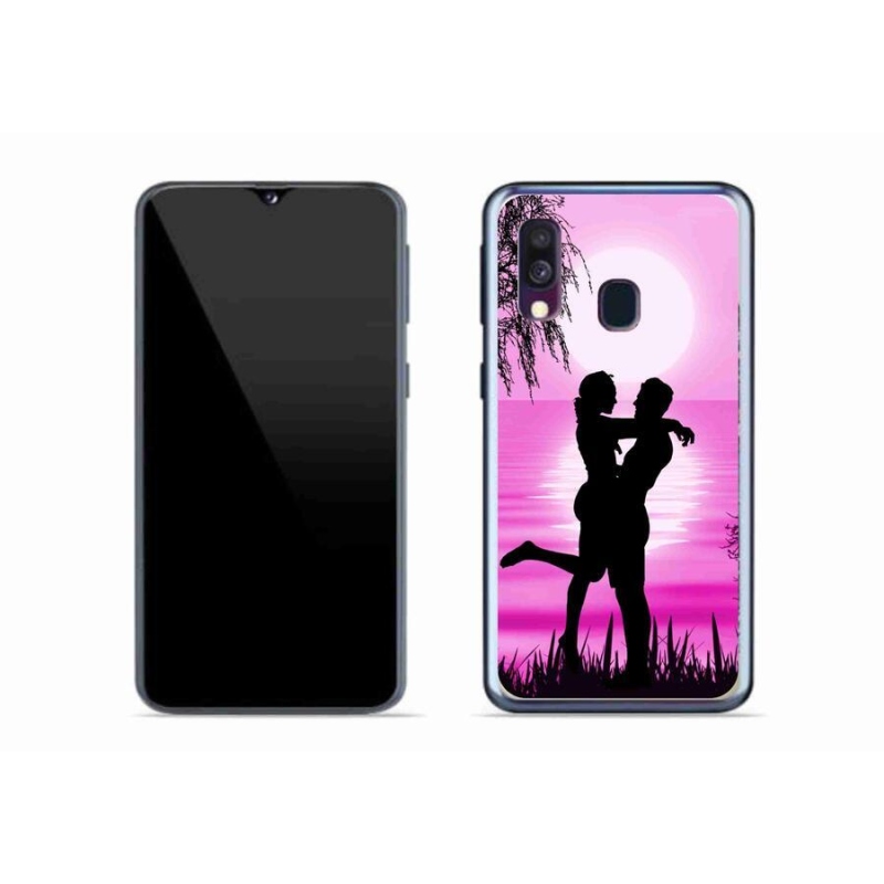 Gél tok mmCase Samsung Galaxy A40 készülékhez - naplemente