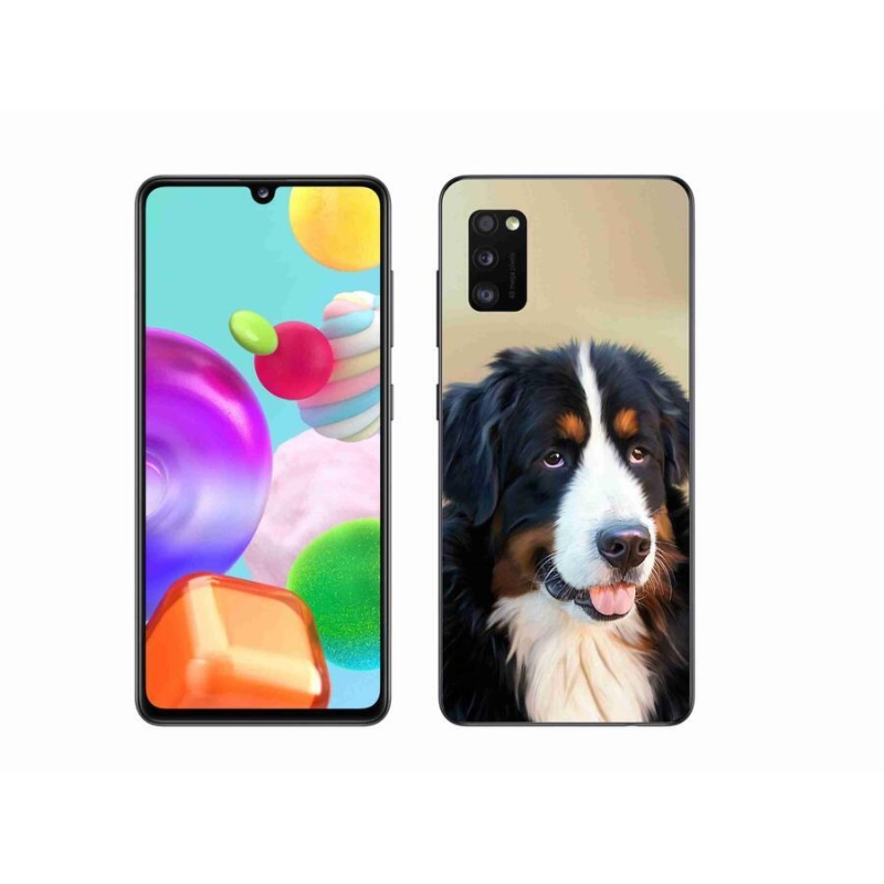 Gél tok mmCase mobiltelefonhoz Samsung Galaxy A41 - Berni hegyi kutya