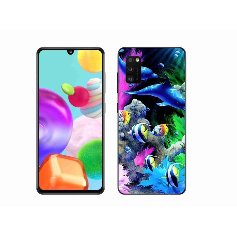 Gél tok mmCase mobiltelefonhoz Samsung Galaxy A41 - tenger világa