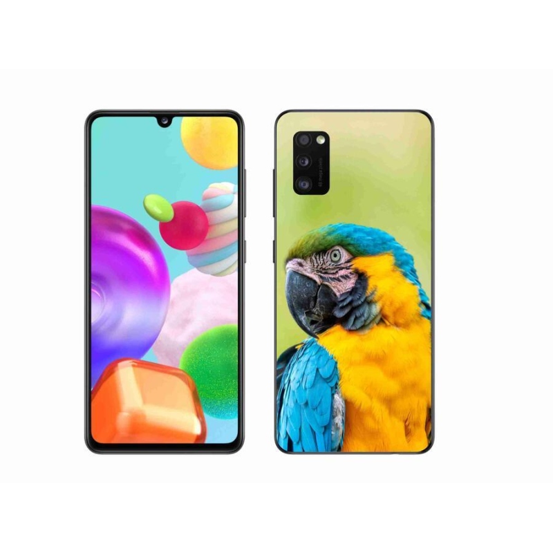 Gél tok mmCase mobiltelefonhoz Samsung Galaxy A41 - papagáj ara 2