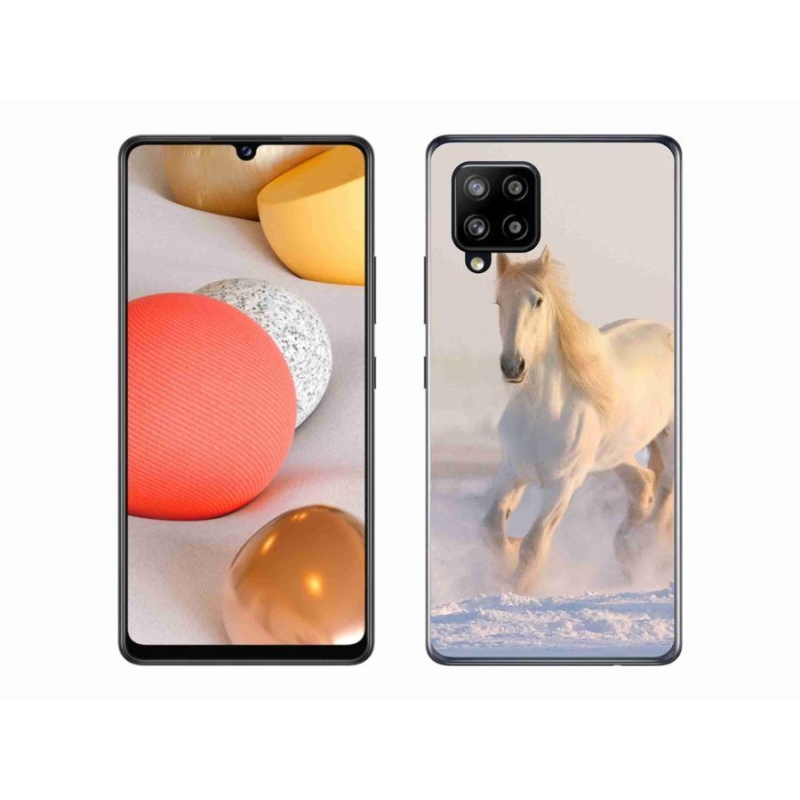 Gél tok mmCase Samsung Galaxy A42 5G-hez - ló a hóban