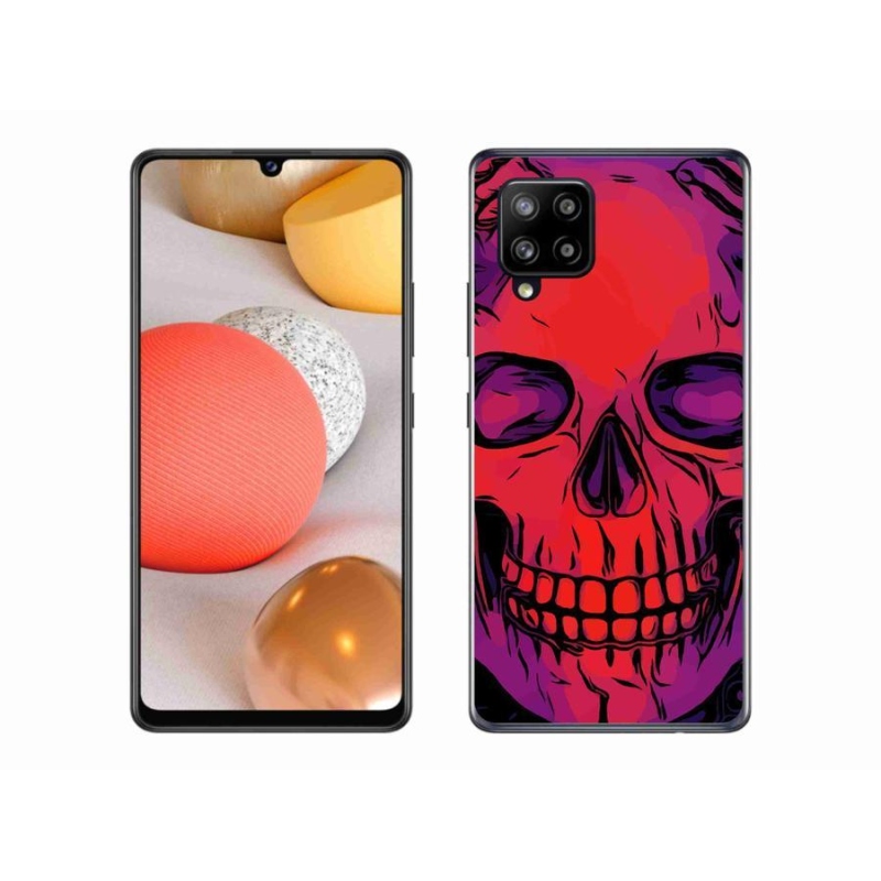 Gél tok mmCase a Samsung Galaxy A42 5G készülékhez - koponya