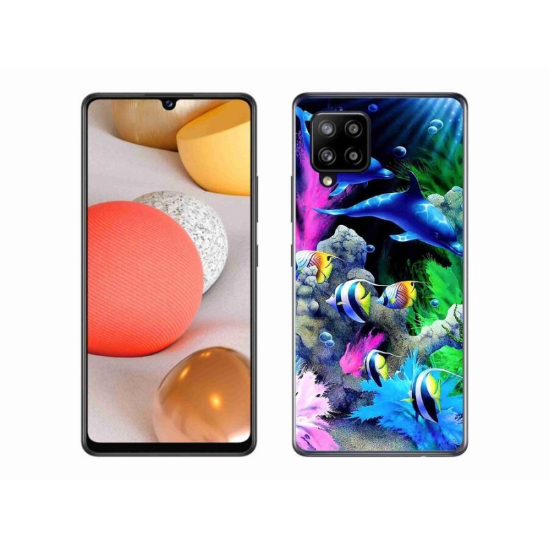 Gél tok mmCase a Samsung Galaxy A42 5G készülékhez - tengeri világ