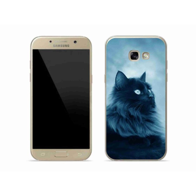 Gél tok mmCase Samsung Galaxy A5 (2017) - fekete macska 1