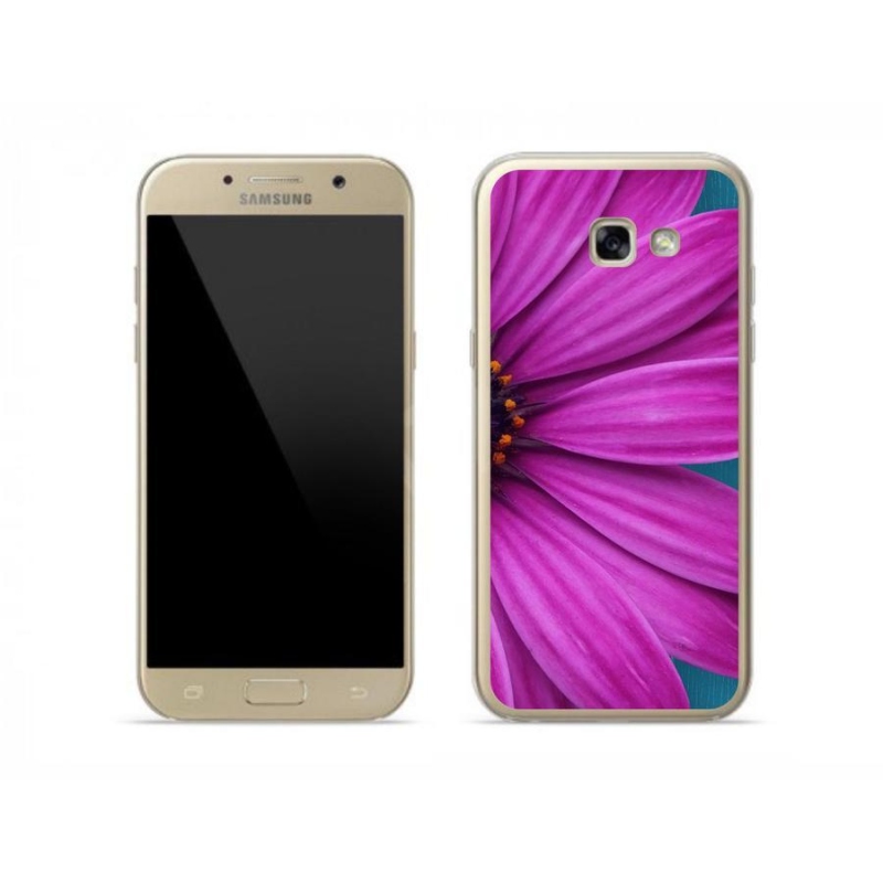 Gél tok mmCase mobiltelefonhoz Samsung Galaxy A5 (2017) - lila margaréta