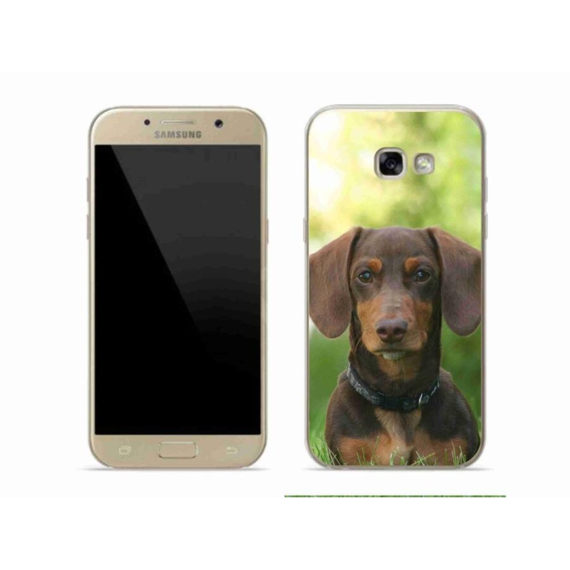 Zselés tok mmCase Samsung Galaxy A5 (2017) - barna tacskóhoz