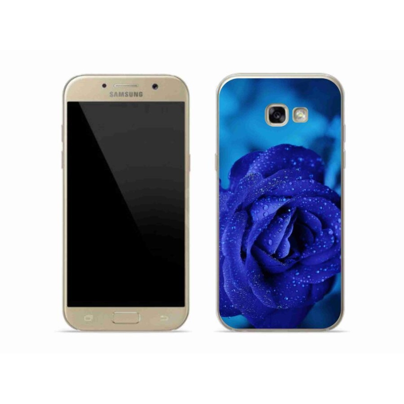 Gél tok mmCase Samsung Galaxy A5 (2017) - kék rózsa