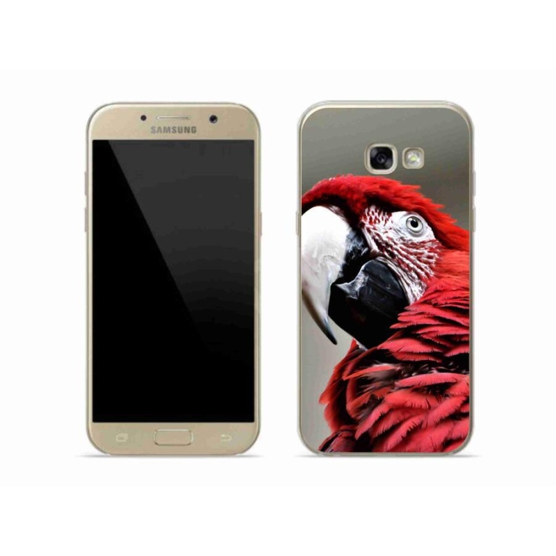 Gél tok mmCase mobiltelefonhoz Samsung Galaxy A5 (2017) - papagáj ara piros