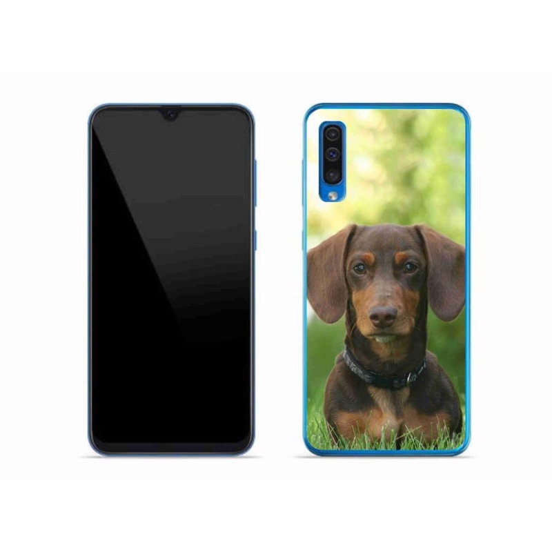 Gél tok mmCase Samsung Galaxy A50 készülékhez - barna tacskó