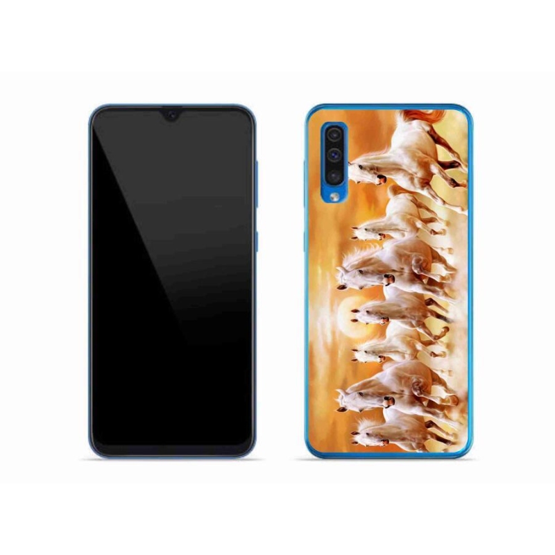 Gél tok mmCase mobiltelefonhoz Samsung Galaxy A50 - lovak 2