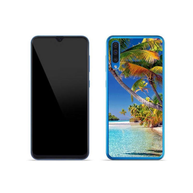 Gél tok mmCase mobiltelefonhoz Samsung Galaxy A50 - tengerparti strand