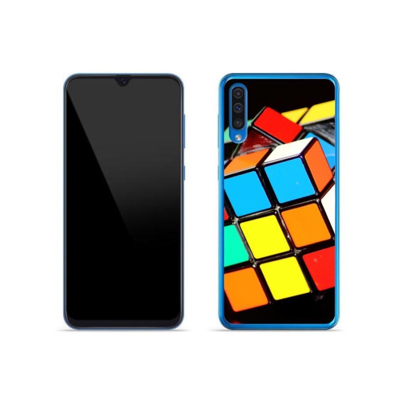 Gél tok mmCase Samsung Galaxy A50 készülékhez - Rubik-kocka